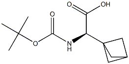 (2R)-2-{bicyclo[1.1.1]pentan-1-yl}-2-{[(tert-butoxy)carbonyl]amino}acetic acid 结构式
