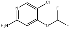 5-氯-4-(二氟甲氧基)吡啶-2-胺 结构式
