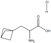 2-氨基-3-(双环螺[1.1.1]戊-1-基)丙酸盐酸盐 结构式
