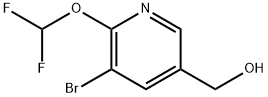 (5-溴-6-(二氟甲氧基)吡啶-3-基)甲醇 结构式