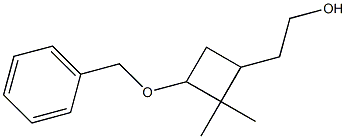 2-[3-(benzyloxy)-2,2-dimethylcyclobutyl]ethan-1-ol 结构式