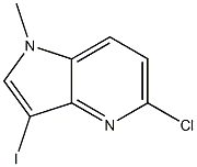 5-氯-3-碘-1-甲基-1H-吡咯并[3,2-B]吡啶 结构式