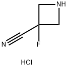 3-fluoroazetidine-3-carbonitrile hydrochloride 结构式