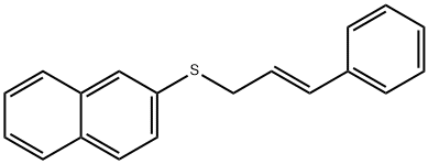 cinnamyl(naphthalen-2-yl)sulfane 结构式