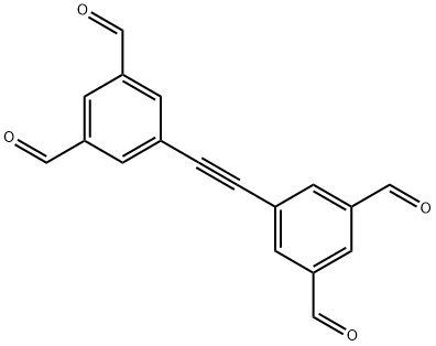 5,5'-(乙炔-1,2-二基)二间苯二醛 结构式