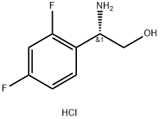 (S)-2-氨基-2-(2,4-二氟苯基)乙-1-醇盐酸盐 结构式