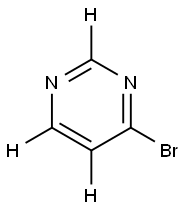 4-bromopyrimidine-2,5,6-d3 结构式