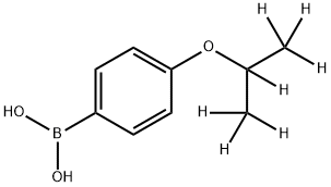 (4-((propan-2-yl-d7)oxy)phenyl)boronic acid 结构式
