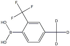 (4-(methyl-d3)-2-(trifluoromethyl)phenyl)boronic acid 结构式