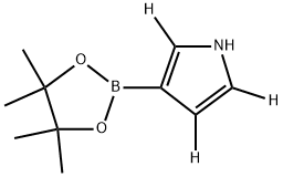 3-(4,4,5,5-tetramethyl-1,3,2-dioxaborolan-2-yl)-1H-pyrrole-2,4,5-d3 结构式