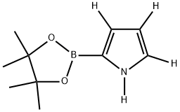 2-(4,4,5,5-tetramethyl-1,3,2-dioxaborolan-2-yl)-1H-pyrrole-1,3,4,5-d4 结构式