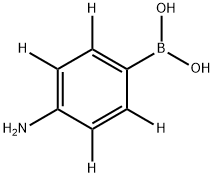 4-AMINO(PHENYL-2,3,5,6-D4)-BORONIC ACID 结构式