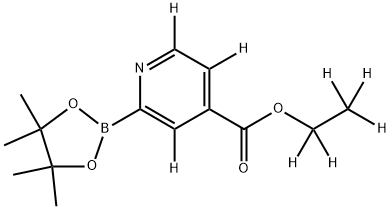 ethyl-d5 2-(4,4,5,5-tetramethyl-1,3,2-dioxaborolan-2-yl)isonicotinate-3,5,6-d3 结构式