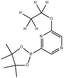 2-(ethoxy-d5)-6-(4,4,5,5-tetramethyl-1,3,2-dioxaborolan-2-yl)pyrazine 结构式