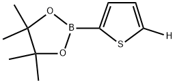 4,4,5,5-tetramethyl-2-(thiophen-2-yl-5-d)-1,3,2-dioxaborolane 结构式