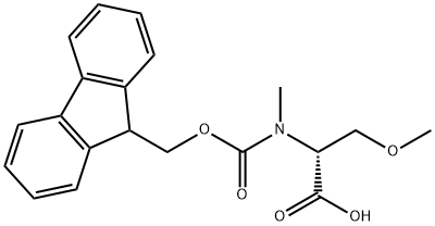 N-Fmoc-N,O-dimethyl-D-serine 结构式