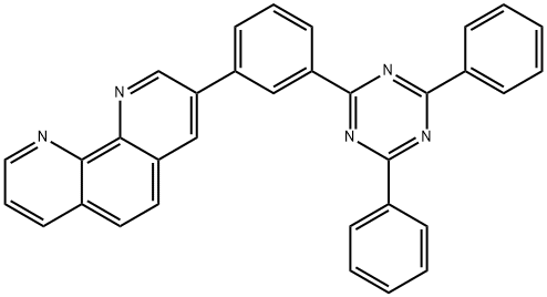 3-(3-(4,6-二苯基-1,3,5-三嗪-2-基)苯基)-1,10-菲啰啉 结构式