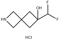 6-(difluoromethyl)-2-azaspiro[3.3]heptan-6-ol hydrochloride 结构式