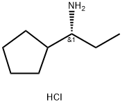 (R)-1-cyclopentylpropan-1-amine hydrochloride 结构式
