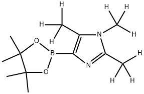 1,2,5-tris(methyl-d3)-4-(4,4,5,5-tetramethyl-1,3,2-dioxaborolan-2-yl)-1H-imidazole 结构式