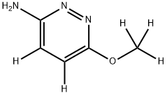 6-(methoxy-d3)pyridazin-4,5-d2-3-amine 结构式