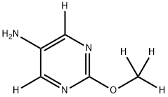 2-(methoxy-d3)pyrimidin-4,6-d2-5-amine 结构式