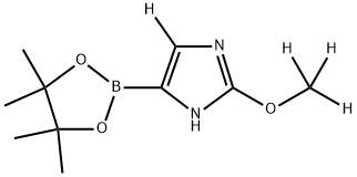 2-(methoxy-d3)-4-(4,4,5,5-tetramethyl-1,3,2-dioxaborolan-2-yl)-1H-imidazole-5-d 结构式