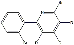 2-bromo-6-(2-bromophenyl)pyridine-3,4,5-d3 结构式