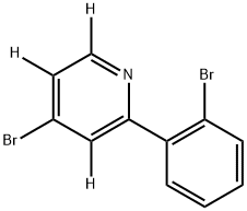 4-bromo-2-(2-bromophenyl)pyridine-3,5,6-d3 结构式