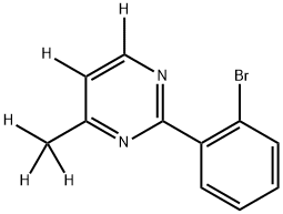 2-(2-bromophenyl)-4-(methyl-d3)pyrimidine-5,6-d2 结构式