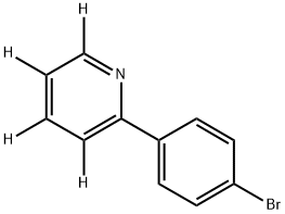 2-(4-bromophenyl)pyridine-3,4,5,6-d4 结构式
