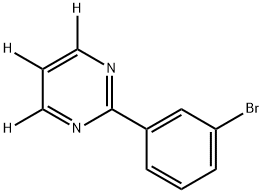 2-(3-bromophenyl)pyrimidine-4,5,6-d3 结构式