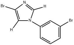 4-bromo-1-(3-bromophenyl)-1H-imidazole-2,5-d2 结构式