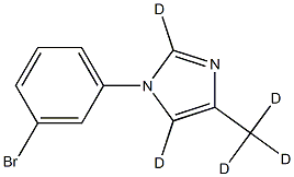 1-(3-bromophenyl)-4-(methyl-d3)-1H-imidazole-2,5-d2 结构式