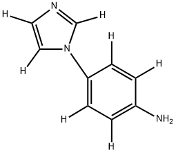 4-(1H-imidazol-1-yl-d3)benzen-2,3,5,6-d4-amine 结构式