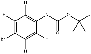 tert-butyl (4-bromophenyl-2,3,5,6-d4)carbamate 结构式