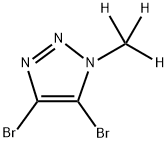 4,5-dibromo-1-(methyl-d3)-1H-1,2,3-triazole 结构式