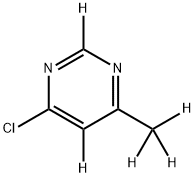 4-chloro-6-(methyl-d3)pyrimidine-2,5-d2 结构式