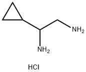 1-Cyclopropyl-1,2-ethanediamine 2HCl 结构式