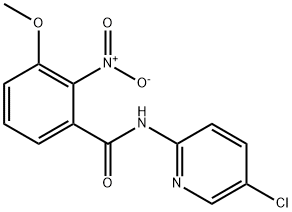 N-(5-chloro-2-pyridinyl)-2-nitro-3-methoxyphenylcarboxamide 结构式