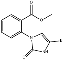 methyl 2-(4-bromo-2-oxo-2,3-dihydro-1H-imidazol-1-yl)benzoate 结构式
