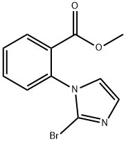 methyl 2-(2-bromo-1H-imidazol-1-yl)benzoate 结构式