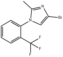 4-bromo-2-methyl-1-(2-(trifluoromethyl)phenyl)-1H-imidazole 结构式