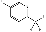 5-fluoro-2-(methyl-d3)pyridine 结构式