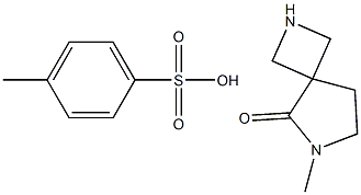 6-Methyl-2,6-diaza-spiro[3.4]octan-5-one Tosylate 结构式