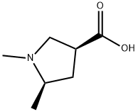 (3S,5R)-1,5-二甲基吡咯烷-3-甲酸 结构式