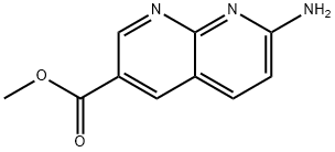 7-氨基-1,8-萘啶-3-羧酸甲酯 结构式