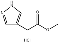 (1H-Pyrazol-4-yl)-acetic acid methyl ester hydrochloride 结构式