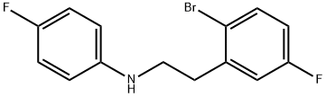 [2-(2-Bromo-5-fluoro-phenyl)-ethyl]-(4-fluoro-phenyl)-amine 结构式