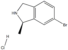 (R)-6-Bromo-1-methyl-2,3-dihydro-1H-isoindole hydrochloride 结构式